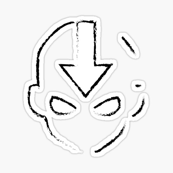 aang avatar state stickers redbubble