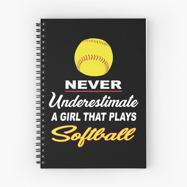 Item preview, never underestimate a girl that plays softball designed and sold by baingraphics.