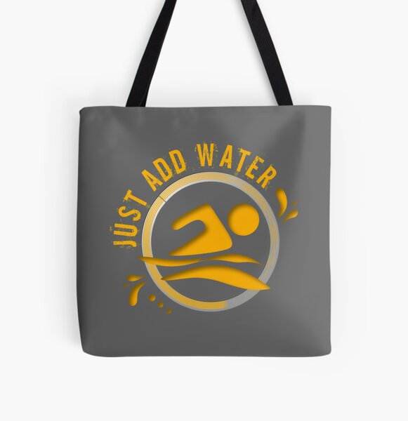 Item preview, Calling all wild open water swimming, winter bathers and surfers.  Just Add Water fun design for swimmer lovers. designed and sold by Caroline Laursen.