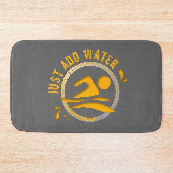 Item preview, Calling all wild open water swimming, winter bathers and surfers.  Just Add Water fun design for swimmer lovers. designed and sold by Caroline Laursen.