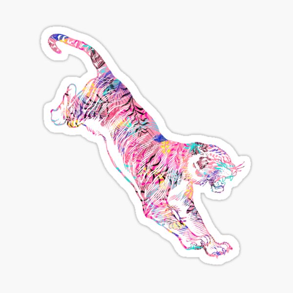 Vista previa del artículo con la obra «Hawaii tigre floral rosa», diseñado y vendido por Captain-Jackson.