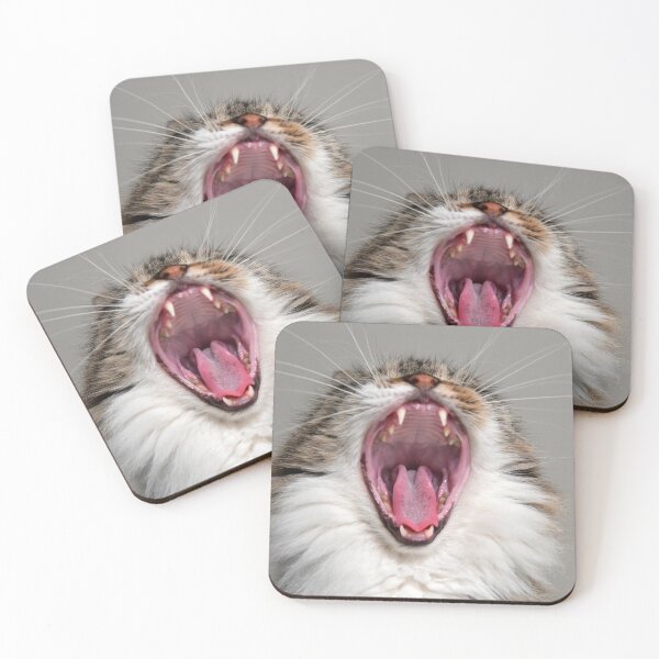 Item preview, Yawning cat designed and sold by PET-SHIRTS.