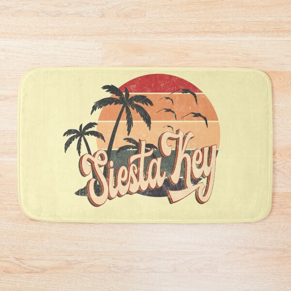 Item preview, Siesta Key Florida US Beach Summer Sun Vintage Retro 70s 80s style designed and sold by CMonica73.