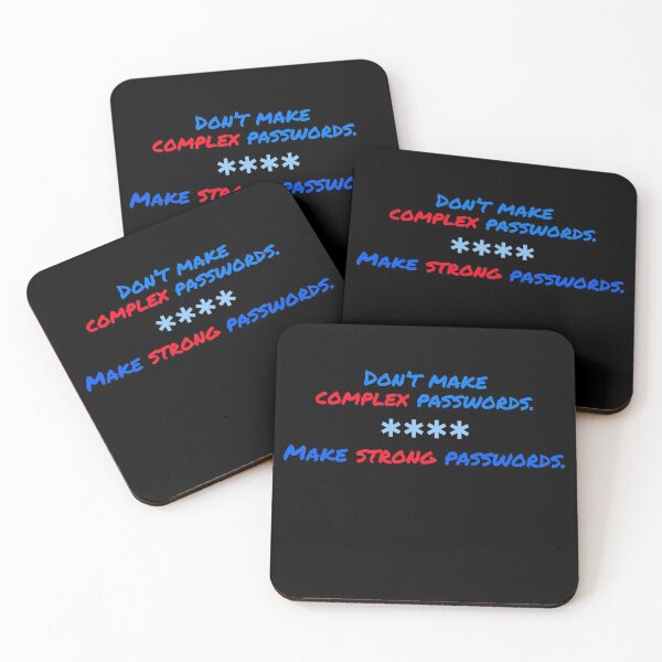 Item preview, Don't make complex passwords, make strong passwords. designed and sold by Advforester.