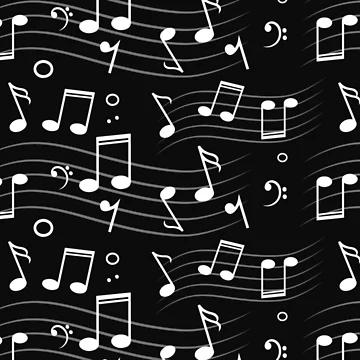 Artwork thumbnail, Musical Notes Pattern Design by Marathon-Runner