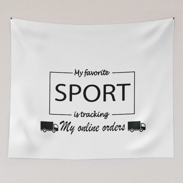 Item preview, My favorite sport is tracking  designed and sold by GalaxyStoreDZ.
