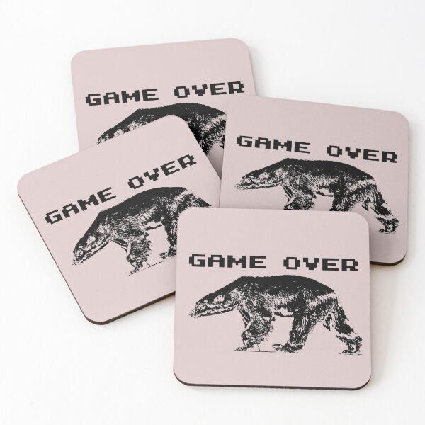 Item preview, Game over Icebear black designed and sold by -Holy-Chicken-.