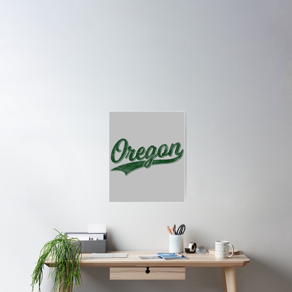 state-of-oregon-cursive-text-distressed-green-poster-by