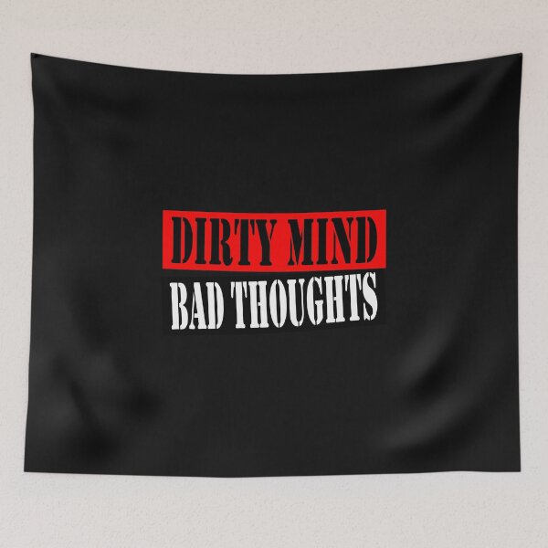 Item preview, Dirty Mind Bad Thoughts Essential Sticker designed and sold by Love2MakeArt.