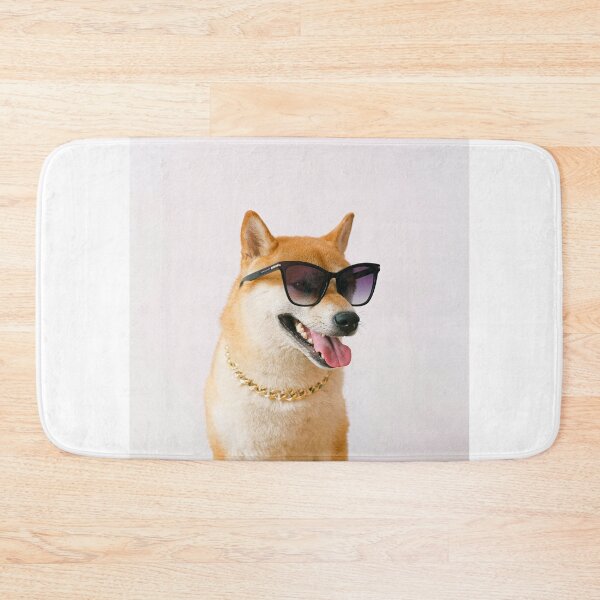 Item preview, Dog with sunglasses and gold necklace designed and sold by PET-SHIRTS.