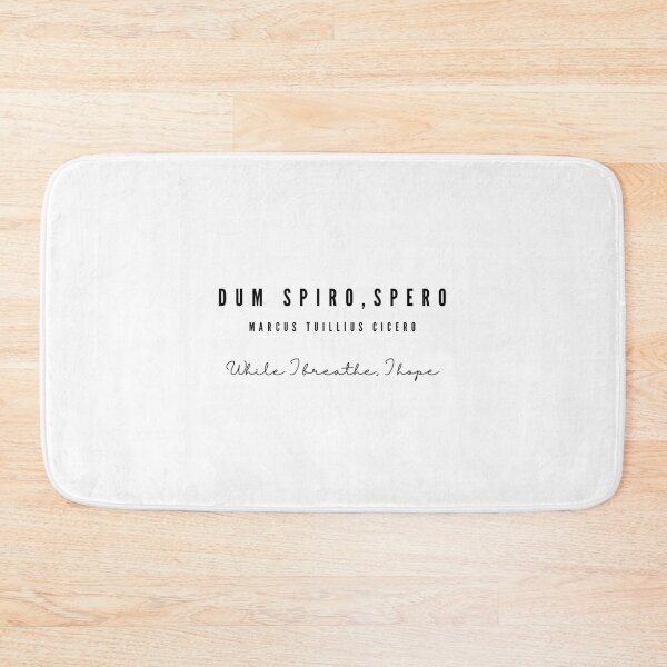 Item preview, While I breathe, I hope Marcus Tuillius Cicero DUM SPIRO SPERO latin designed and sold by EnlightParis.