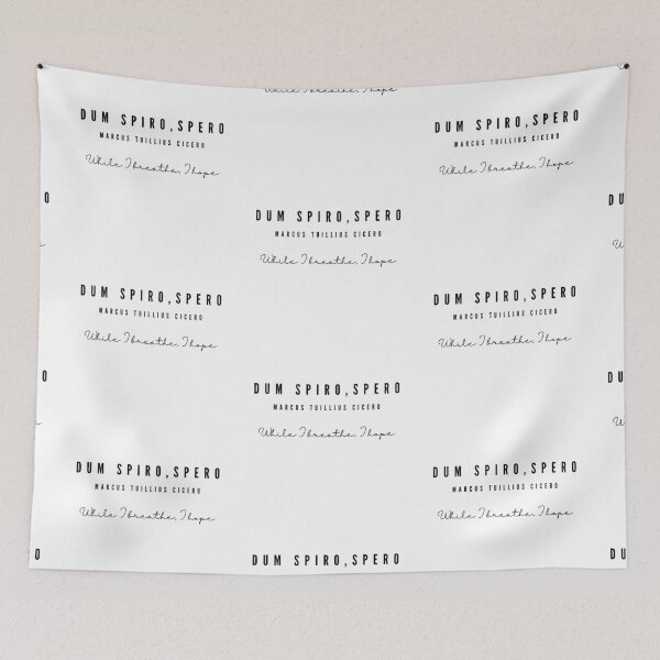 Item preview, While I breathe, I hope Marcus Tuillius Cicero DUM SPIRO SPERO latin designed and sold by EnlightParis.