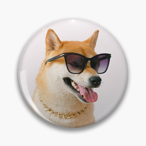 Item preview, Dog with sunglasses and gold necklace designed and sold by PET-SHIRTS.