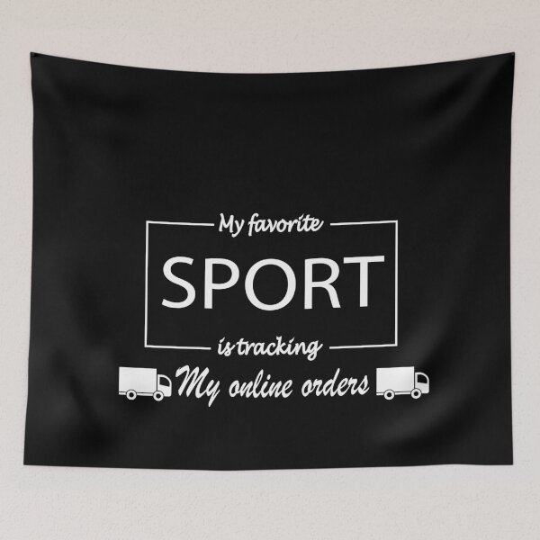 Item preview, My favorite sport is tracking  designed and sold by GalaxyStoreDZ.