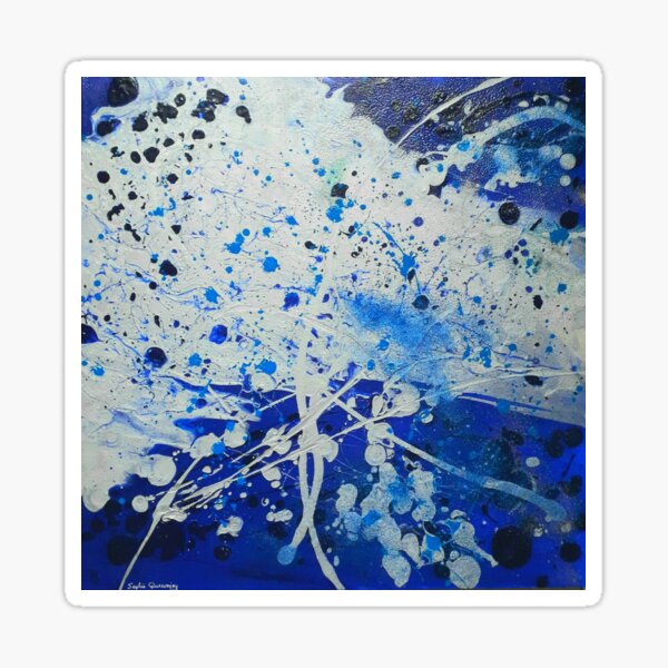 BLUE SILVER Sticker