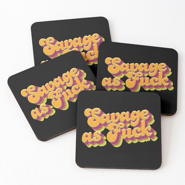 Item preview, Copy of Savage As Fuck, Minimalist Lettering, Saying, Quote  designed and sold by MoTeesMo.