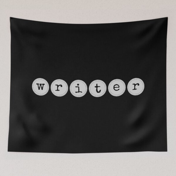 Item preview, Writer - Black and White Typewriter Keys designed and sold by UrbaneLibra.