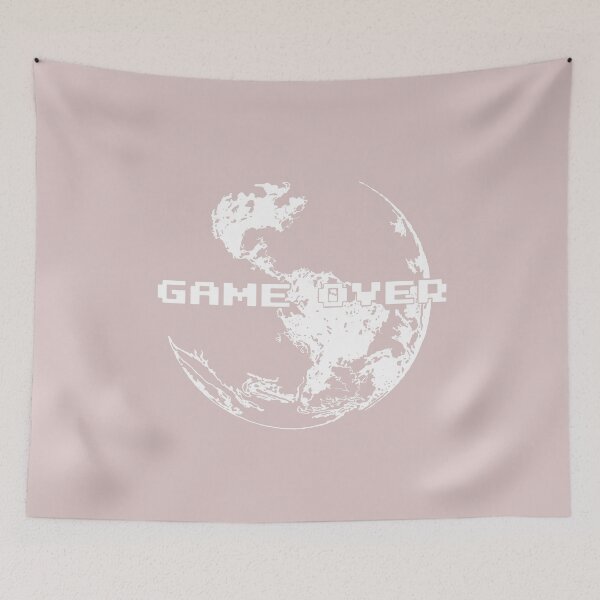 Item preview, Game over planet white designed and sold by -Holy-Chicken-.