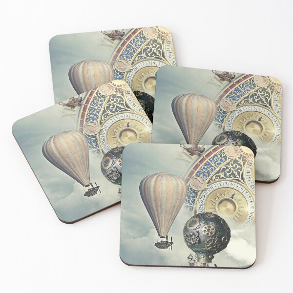 Item preview, Steampunk Balloons Against Fantasy Clock designed and sold by CassieNash.