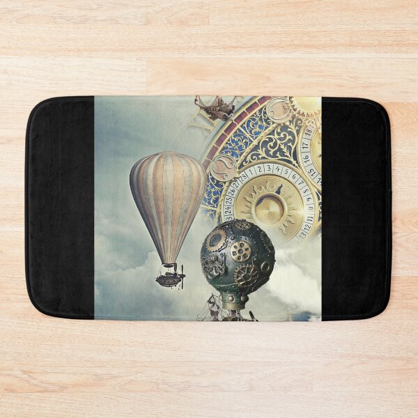 Item preview, Steampunk Balloons Against Fantasy Clock designed and sold by CassieNash.