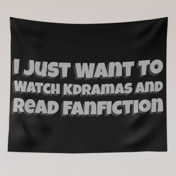 Item preview, I Just Want To Watch Kdrama And Read Fanfiction  designed and sold by Edenjodie.