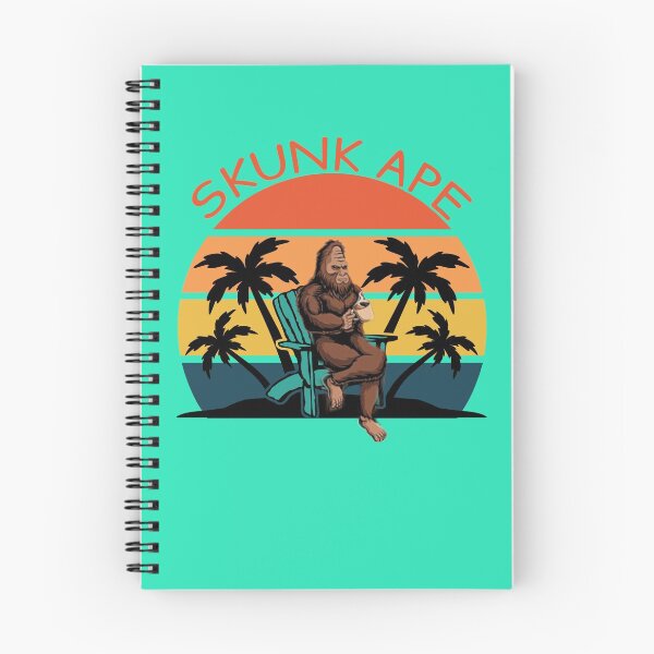 Item preview, Skunk Ape Relaxing in a Beach Chair designed and sold by KeysTreasures.