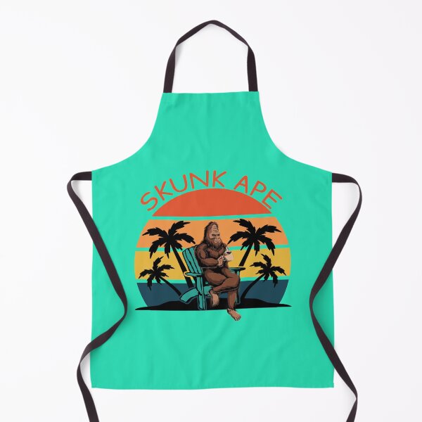 Item preview, Skunk Ape Relaxing in a Beach Chair designed and sold by KeysTreasures.