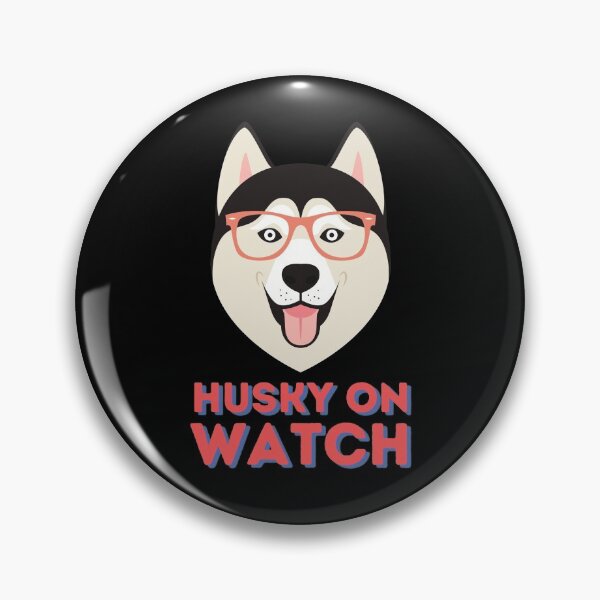 Item preview, Husky On Watch - Cute Dog - Funny designed and sold by Francisco  Eduardo.