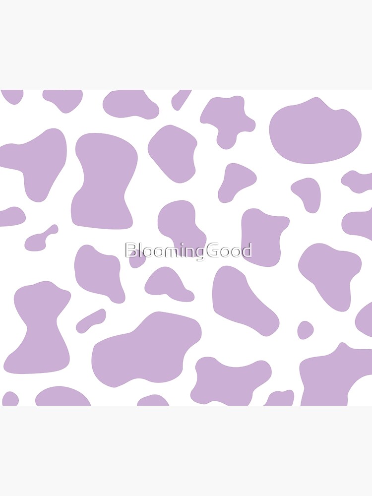 purple cow print pattern, mooo by BloomingGood