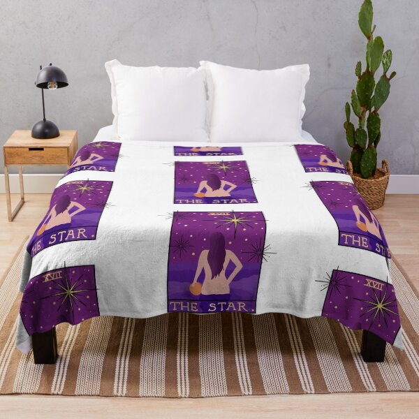 Item preview, The Star tarot card design, purple designed and sold by iconicus-design.