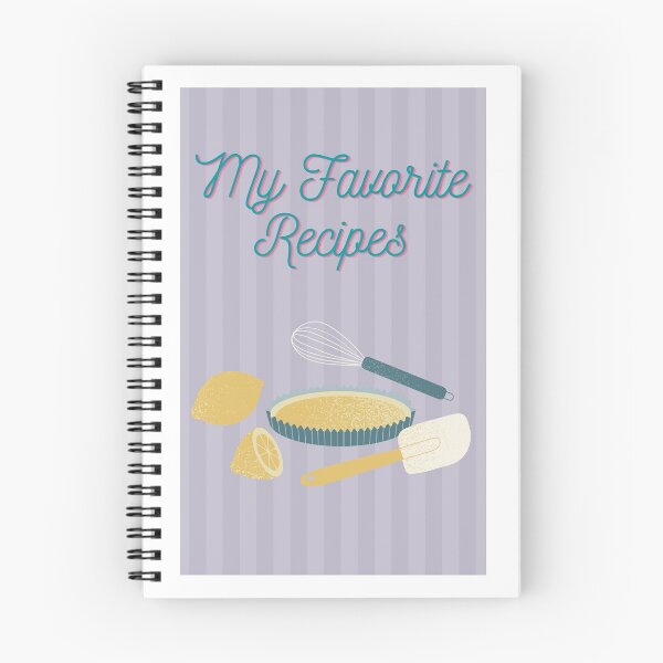 Item preview, Recipe Book Lilac Stripe designed and sold by AfricanDreams.