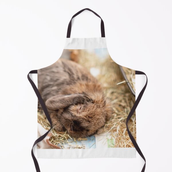 Item preview, Cute lop eared bunny rabbit asleep in its cage designed and sold by yackers1.