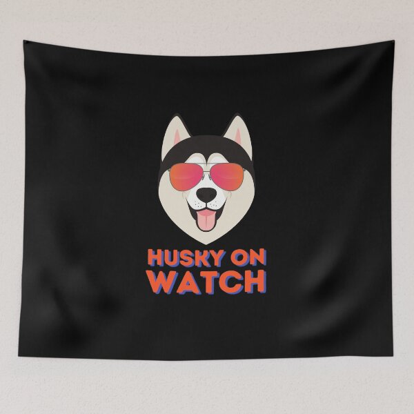 Item preview, Husky On Watch Sunglasses - Cute Dog - Funny designed and sold by Francisco  Eduardo.
