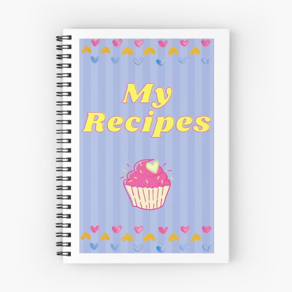 Item preview, Recipe Book, Hearts & Cupcakes designed and sold by AfricanDreams.