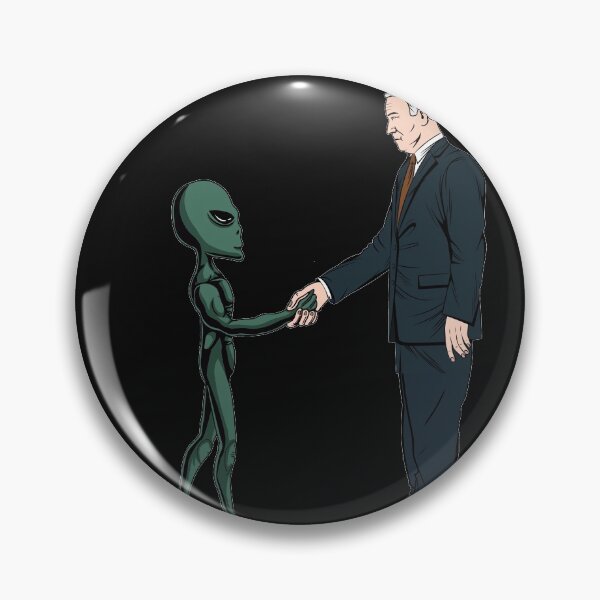 Artikelvorschau, Biden und Alien Verschwörung entworfen und verkauft von aref54311.