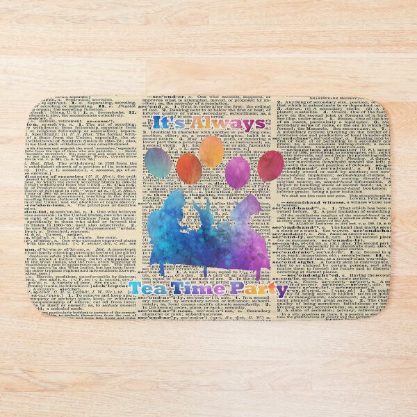 Item preview, It's Always Tea Time Party - Alice In Wonderland - Watercolor Quote on a Dictionary Page designed and sold by maryedenoa.