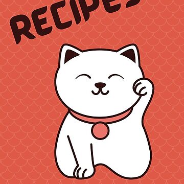 Recipe Book with Cute Cat Spiral Notebook for Sale by AfricanDreams