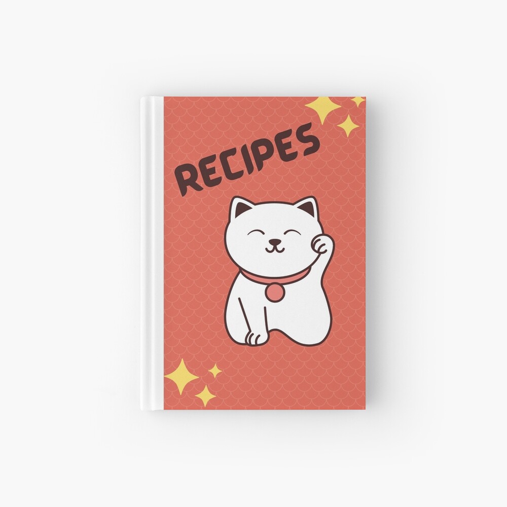 Recipe Book with Cute Cat Spiral Notebook for Sale by AfricanDreams