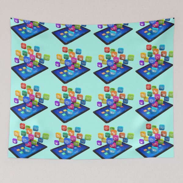 Item preview, 3D tablet icons cartoon designed and sold by HappyDays-.
