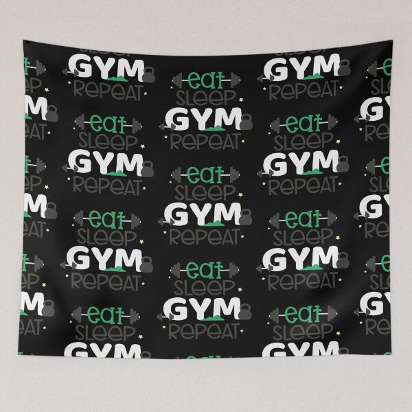 Item preview, Eat Sleep Gym Repeat designed and sold by Phorase.