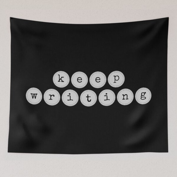 Item preview, Keep Writing - Black and White Typewriter Keys designed and sold by UrbaneLibra.