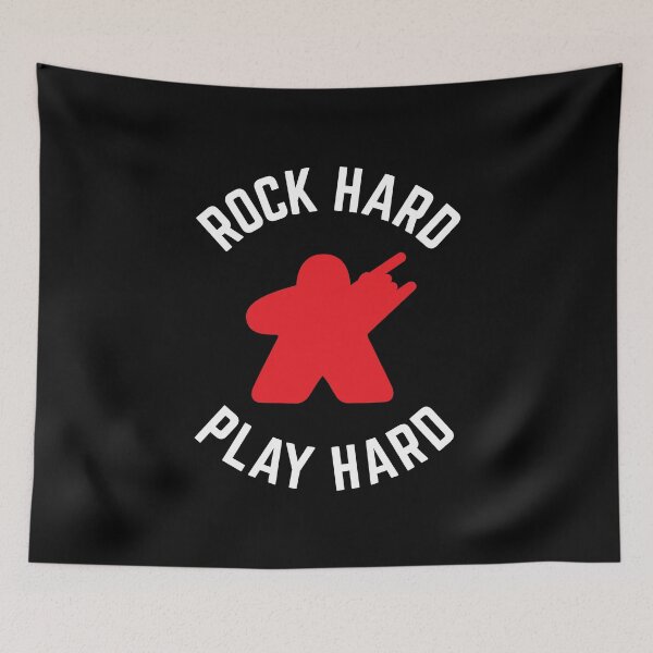 Item preview, Rock Hard Play Hard Heavy Metal Meeple designed and sold by DnlDesigns.