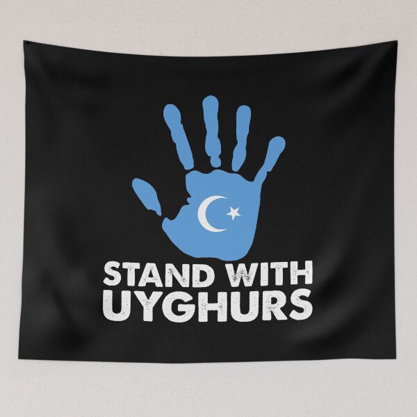 Item preview, Stand With Uyghur - Save Uyghur Flag Hand - Uyghur Lives Matter designed and sold by Shop signer.