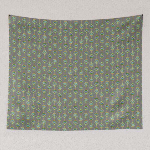 Item preview, Retro Psychedelic Pentagons designed and sold by Krizena.