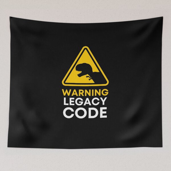 Item preview, WARNING LEGACY CODE - PROGRAMMING - CODE - FUNNY NERD designed and sold by Francisco  Eduardo.