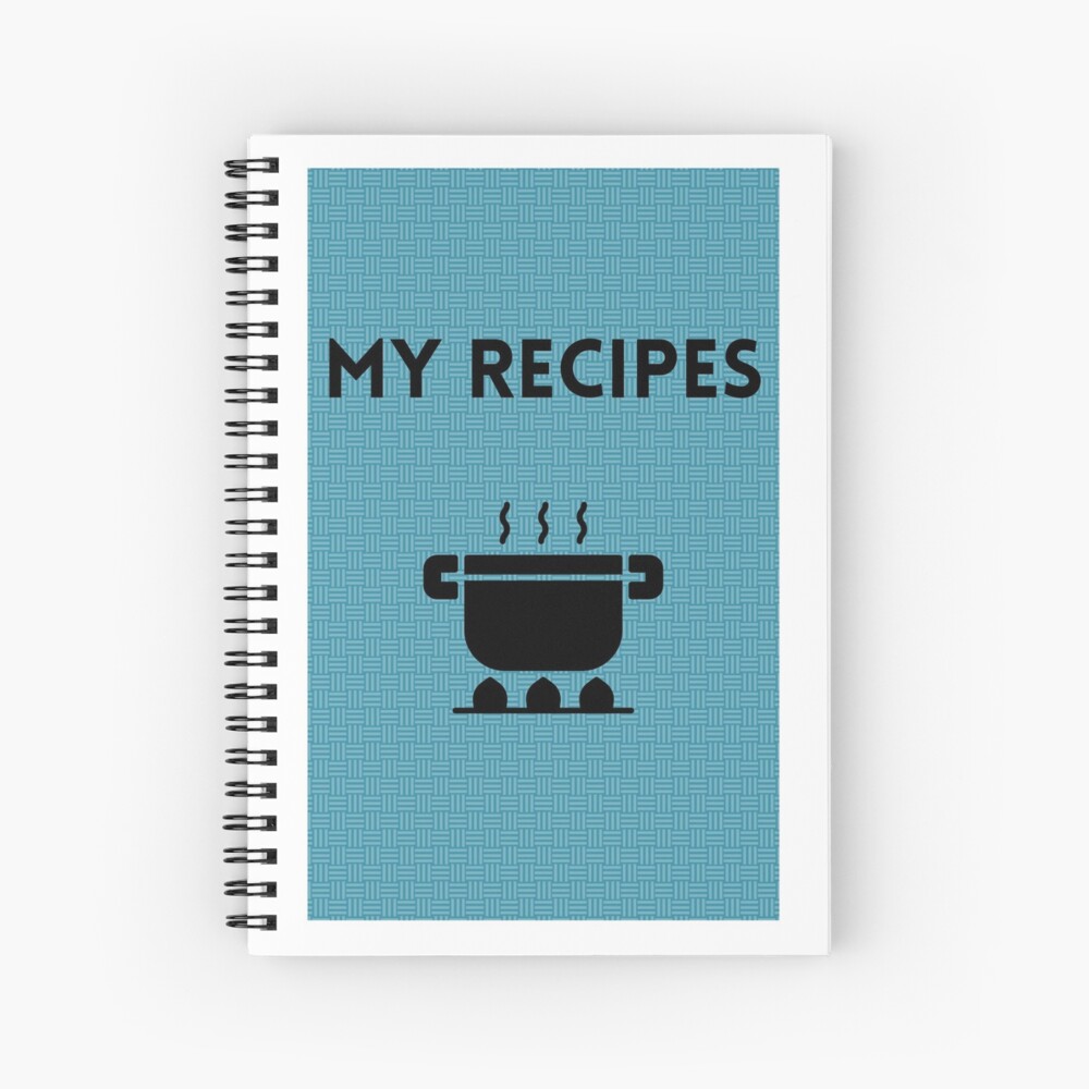 Recipe Book with Cute Cat Spiral Notebook for Sale by AfricanDreams