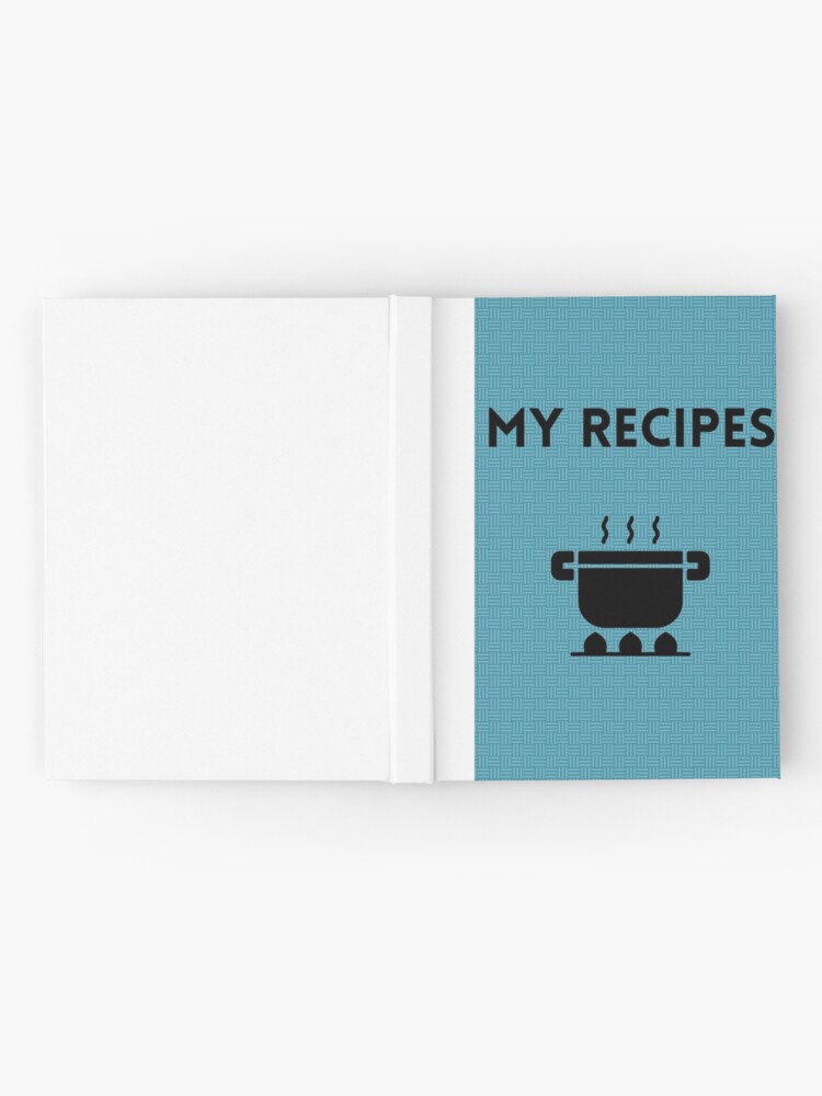 Recipe Book Blank Hardcover Journal for Sale by spaceopy