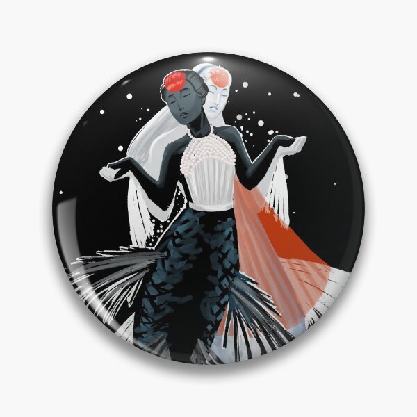 Item preview, Koi Mermaids on Black designed and sold by thistleandspade.