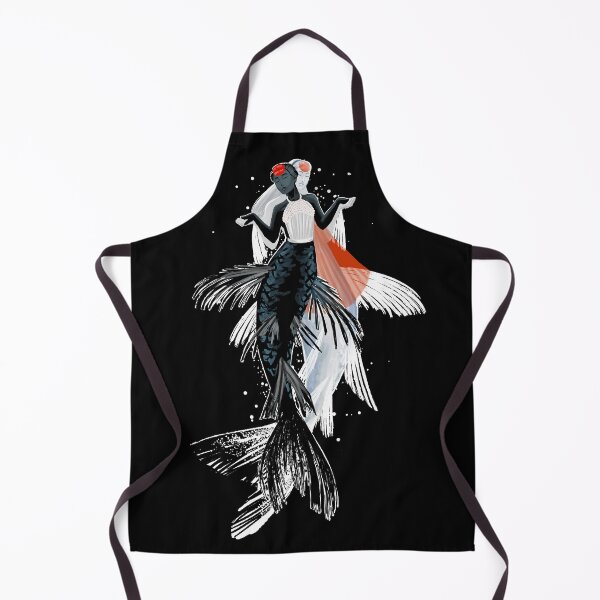Item preview, Koi Mermaids on Black designed and sold by thistleandspade.