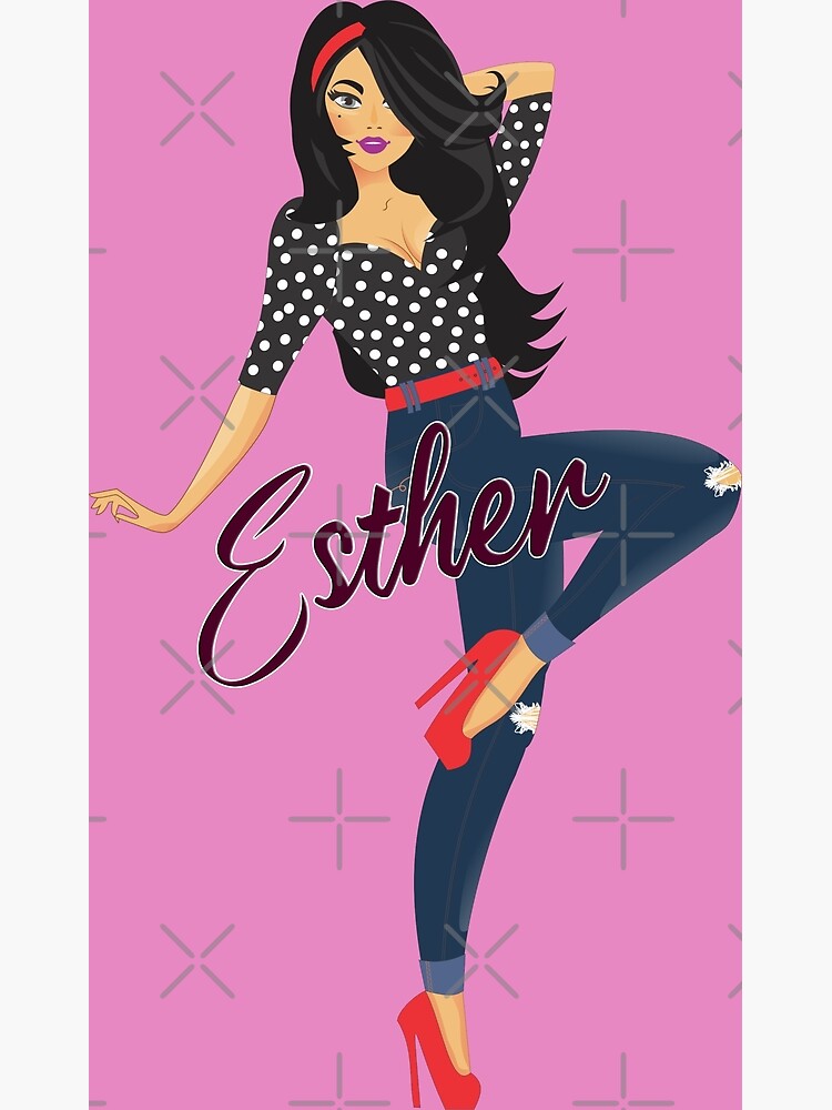 Thumbnail 3 of 3, Photographic Print, Esther Girl Sassy Purple designed and sold by DesignsbyEH.